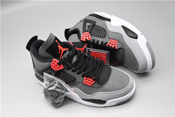 Men's Hot Sale Running weapon Hight Quality Air Jordan 4 Grey Shoes 0110